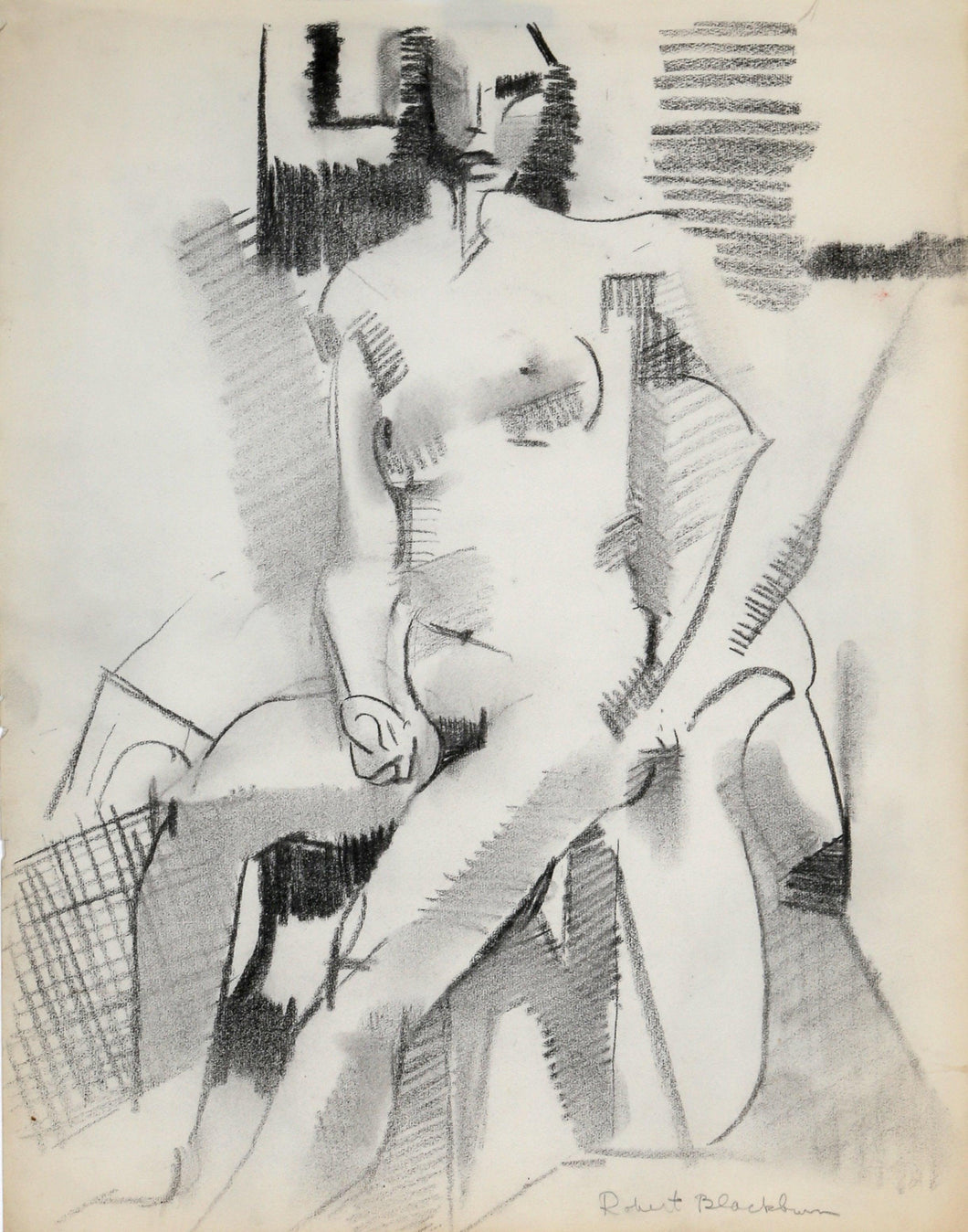 Nude Sitting Pencil | Robert Blackburn,{{product.type}}