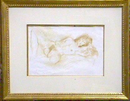 Nude Study II Pencil | Raphael Soyer,{{product.type}}