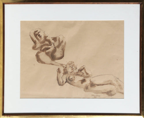 Nude Study Ink | Chaim Gross,{{product.type}}