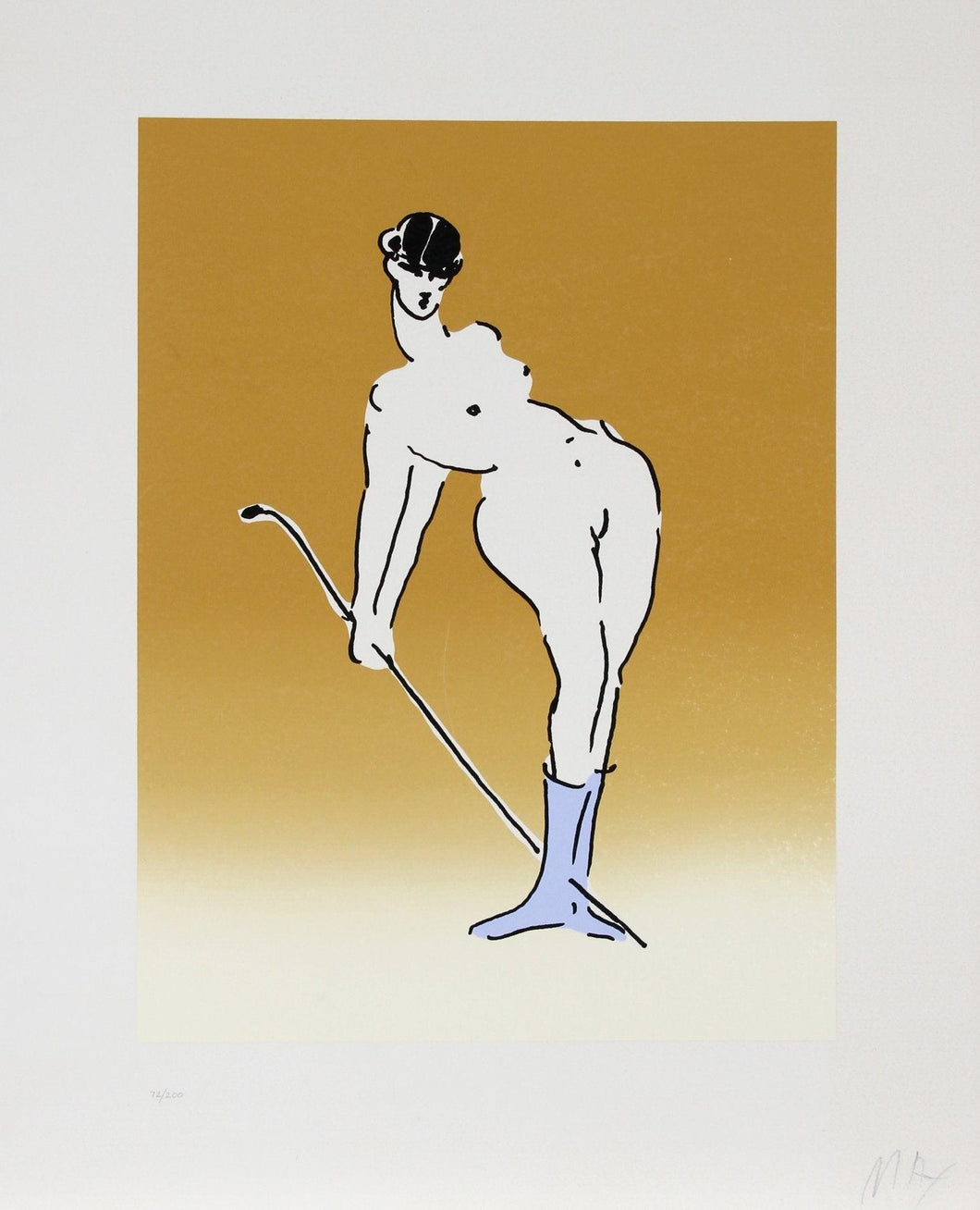 Nude with Crop Screenprint | Peter Max,{{product.type}}