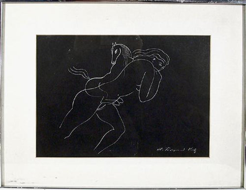 Nude With Horse Ink | Alexander Raymond Katz,{{product.type}}