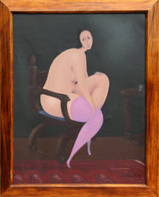 Nude with Purple Stockings Oil | Branko Bahunek,{{product.type}}