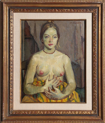 Nude with Yellow Blanket Oil | Moses Soyer,{{product.type}}