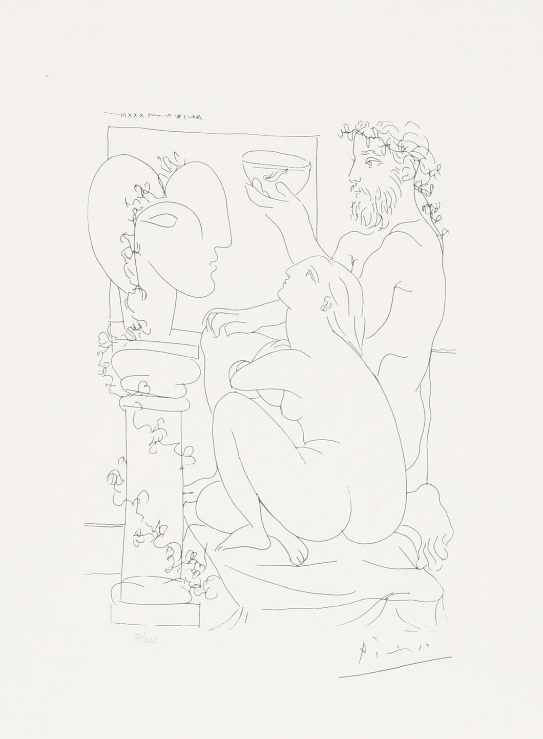 Nudes and Sculpture Lithograph | Pablo Picasso,{{product.type}}