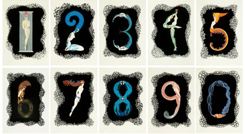 Numbers Suite Screenprint | Erté,{{product.type}}