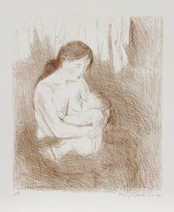 Nursing Mother Lithograph | Raphael Soyer,{{product.type}}