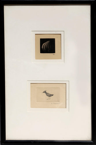 Nut (Hamaguchi) and Bird (Minami) Etching | Yozo Hamaguchi,{{product.type}}