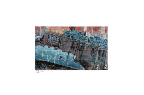 NYC 2 Subway from the Graffiti Series Digital | Jonathan Singer,{{product.type}}