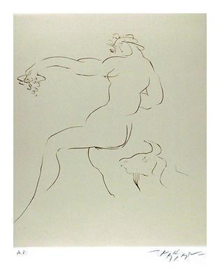 Nymph and Goat 2 Etching | Reuben Nakian,{{product.type}}
