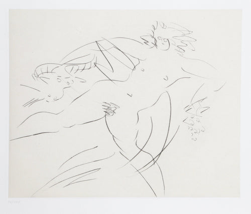 Nymph and Goat 9 Etching | Reuben Nakian,{{product.type}}