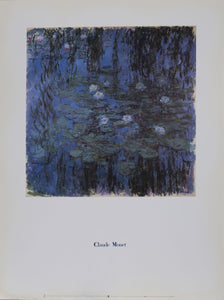 Nympheas Bleus Poster | Claude Monet,{{product.type}}