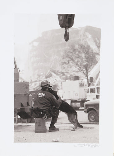 NYPD and Dog Screenprint | Unknown Artist,{{product.type}}