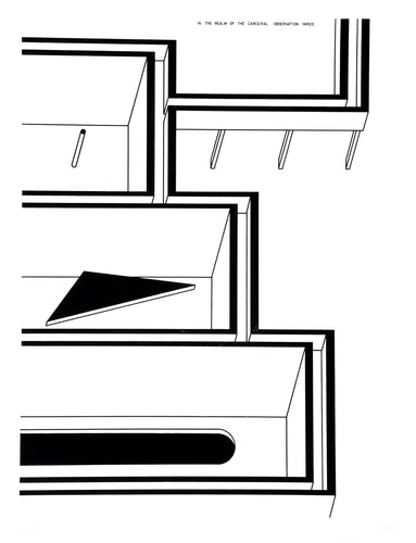 Observation Yards from In the Realm of the Carceral Etching | Robert Morris,{{product.type}}