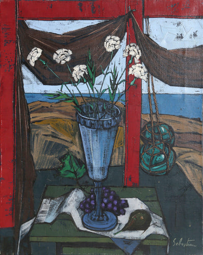 Oceanside Still Life Oil | Gerard Sebastian,{{product.type}}
