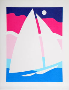 Ofei (Sailboat) Screenprint | Unknown Artist,{{product.type}}