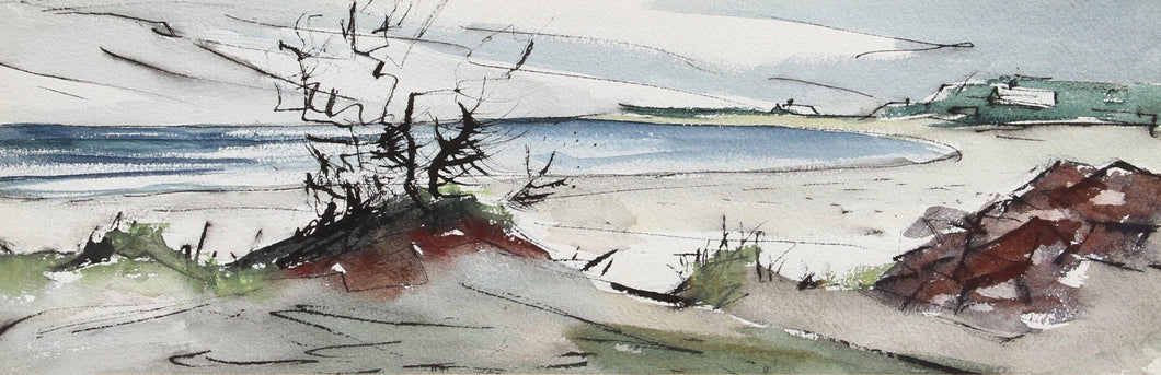 Ogunquit Beach Watercolor | Eve Nethercott,{{product.type}}
