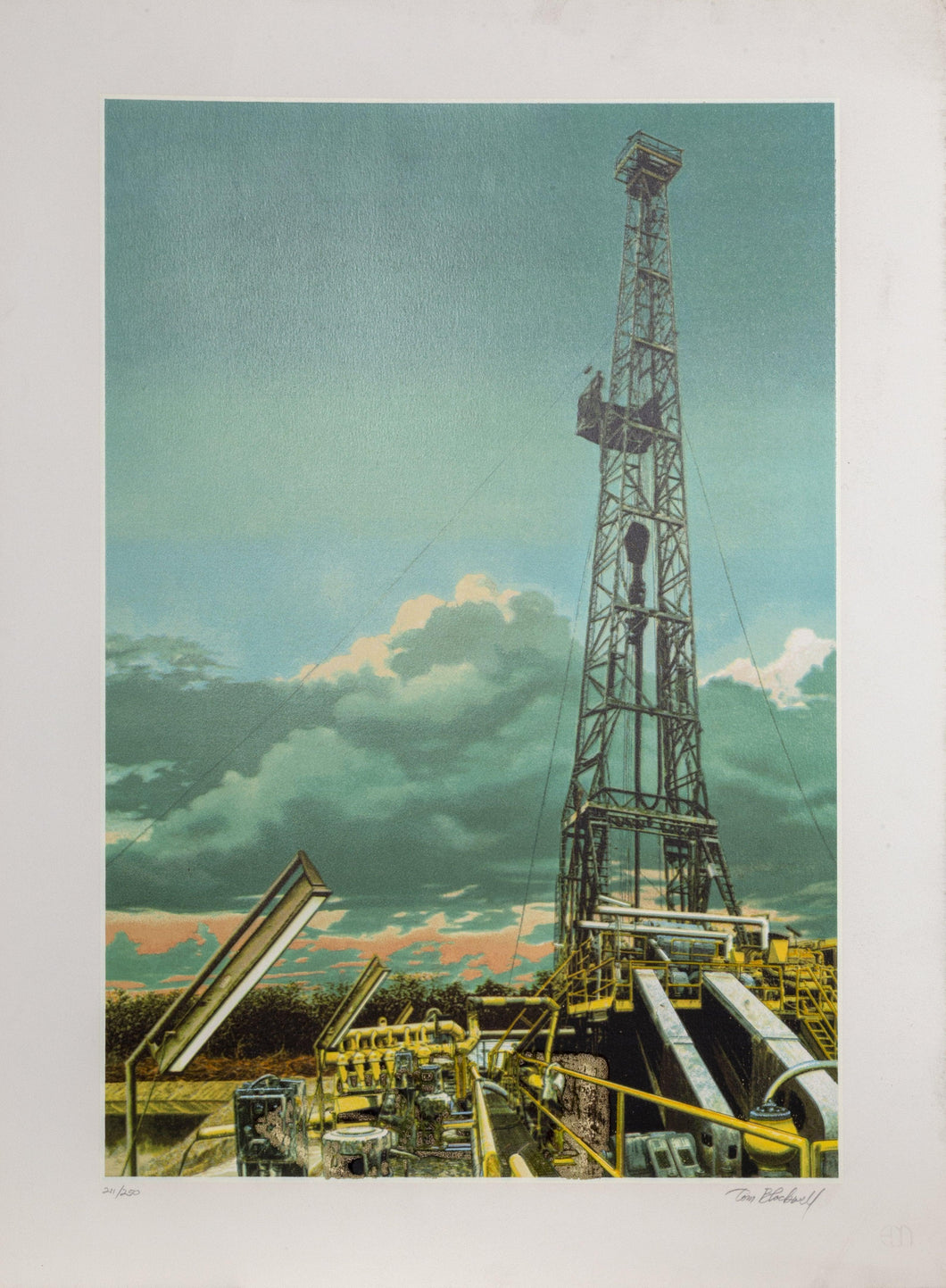 Oil Well Screenprint | Tom Blackwell,{{product.type}}