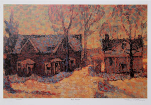 Old Houses Lithograph | Tom Mathews,{{product.type}}