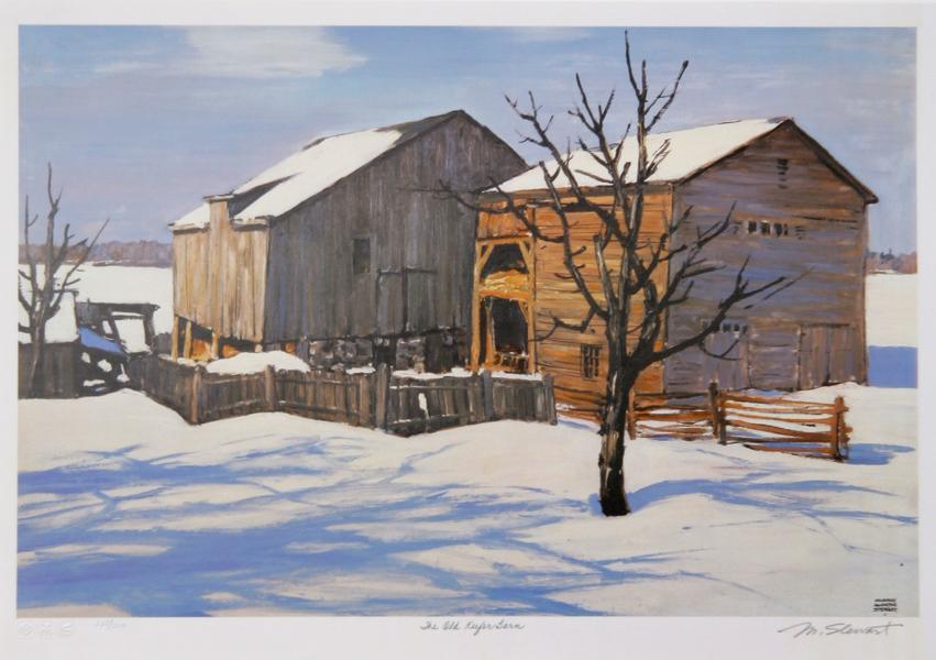Old Keefer Barn Lithograph | Murray McCheyne Stewart,{{product.type}}