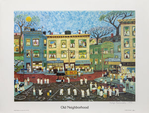 Old Neighborhood Poster | Ralph Fasanella,{{product.type}}