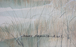 Old Sawmill Watercolor | James Feriola,{{product.type}}
