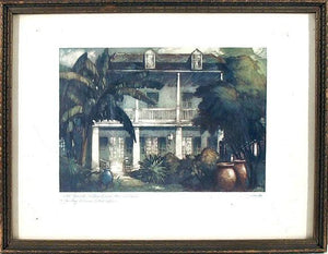 Old Spanish Custom House Lithograph | Unknown Artist,{{product.type}}