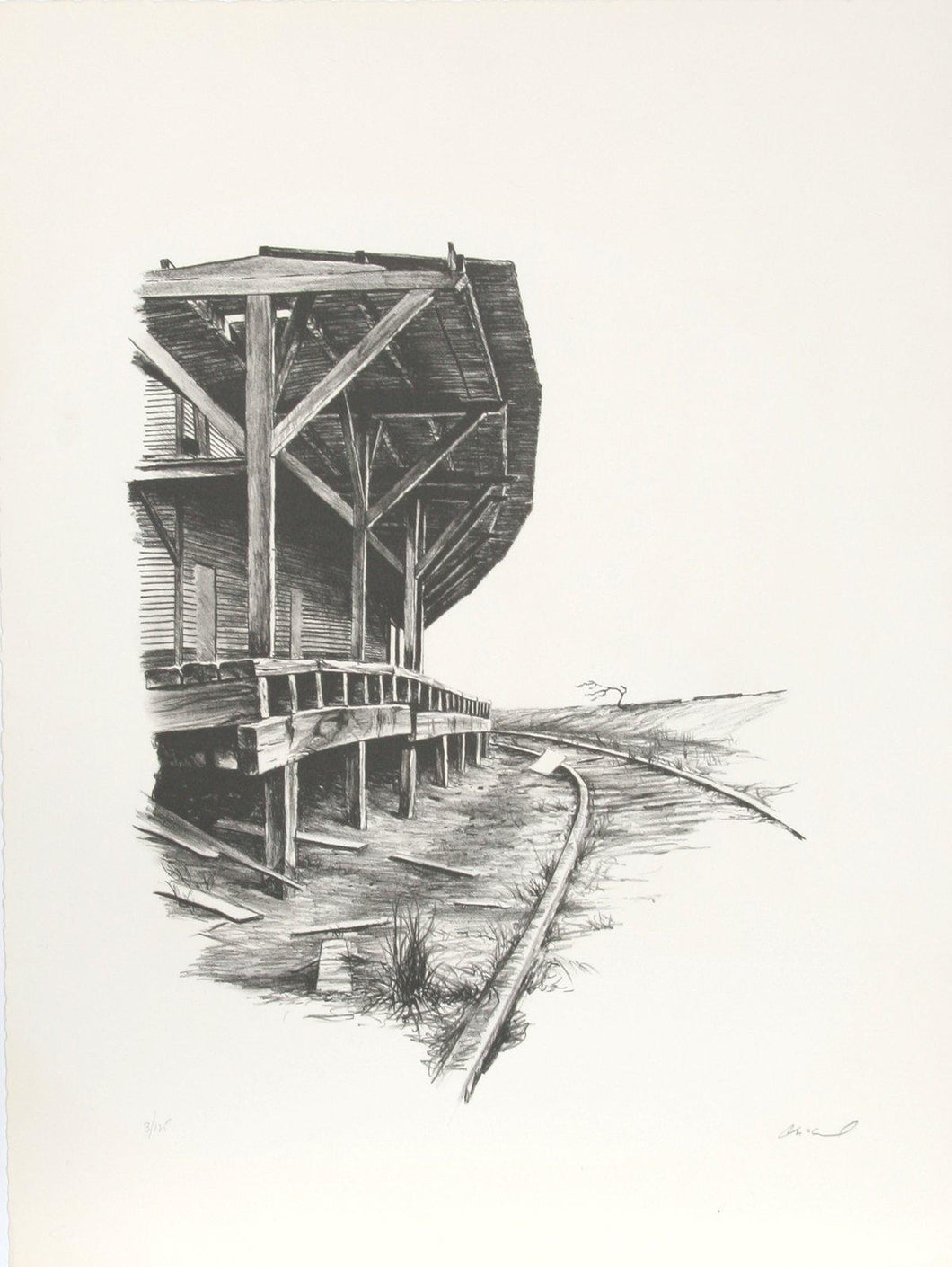 Old Station Lithograph | Harry McCormick,{{product.type}}