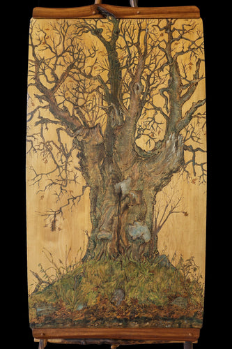 Oldest Tree on the Lockie Road, Rossie New York acrylic | Paula Towne,{{product.type}}