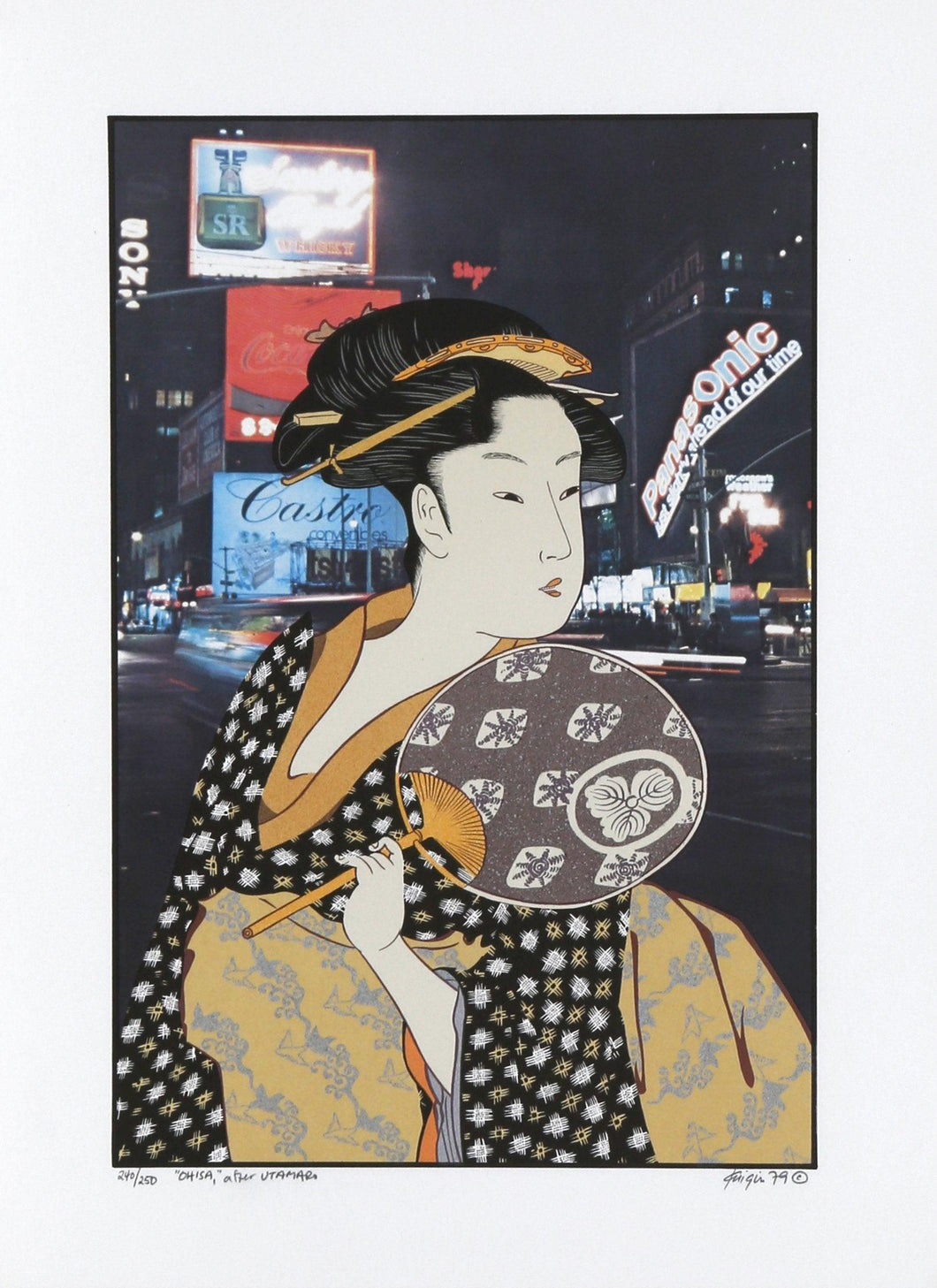 Oltisa (after Utamaro) Screenprint | Michael Knigin,{{product.type}}