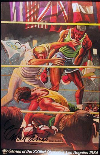 Olympic Boxing Lithograph | Ernie Barnes,{{product.type}}