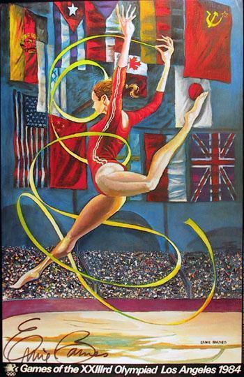 Olympic Gymnast Poster | Ernie Barnes,{{product.type}}