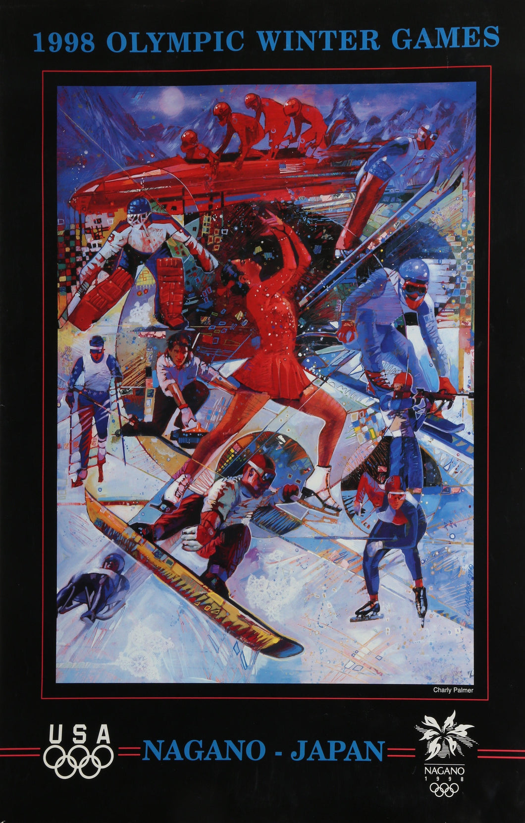 Olympic Winter Games - Nagano, Japan Poster | Charly Palmer,{{product.type}}