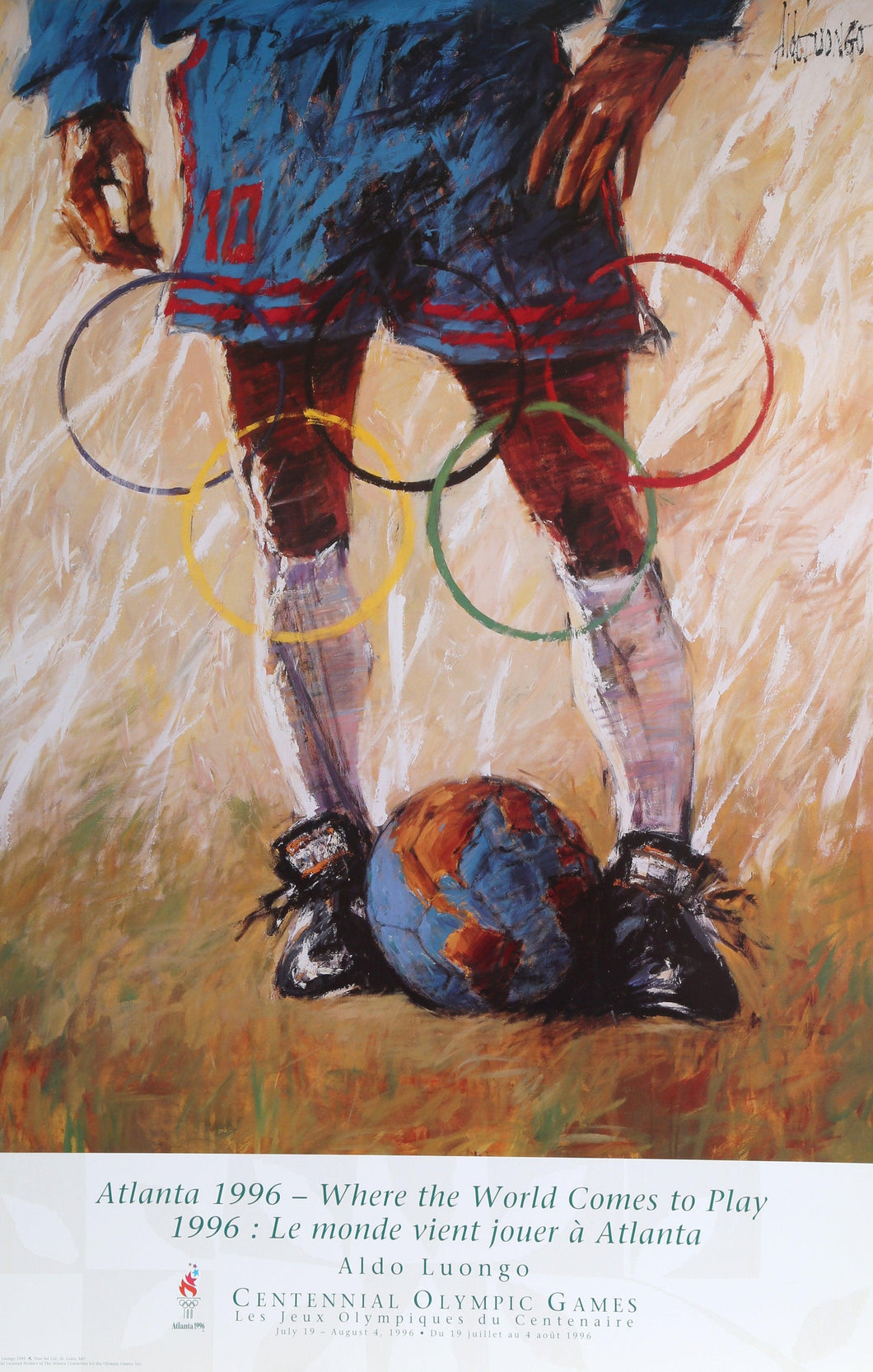 Olympics Soccer Poster | Aldo Luongo,{{product.type}}