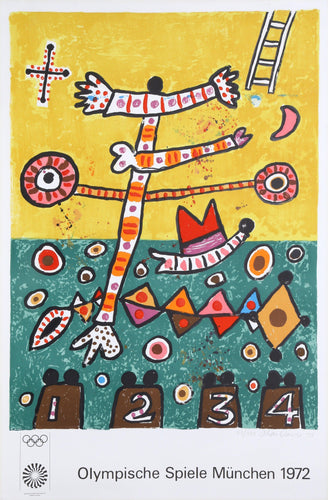 Olympische Spiele Muenchen Lithograph | Alan Davie,{{product.type}}