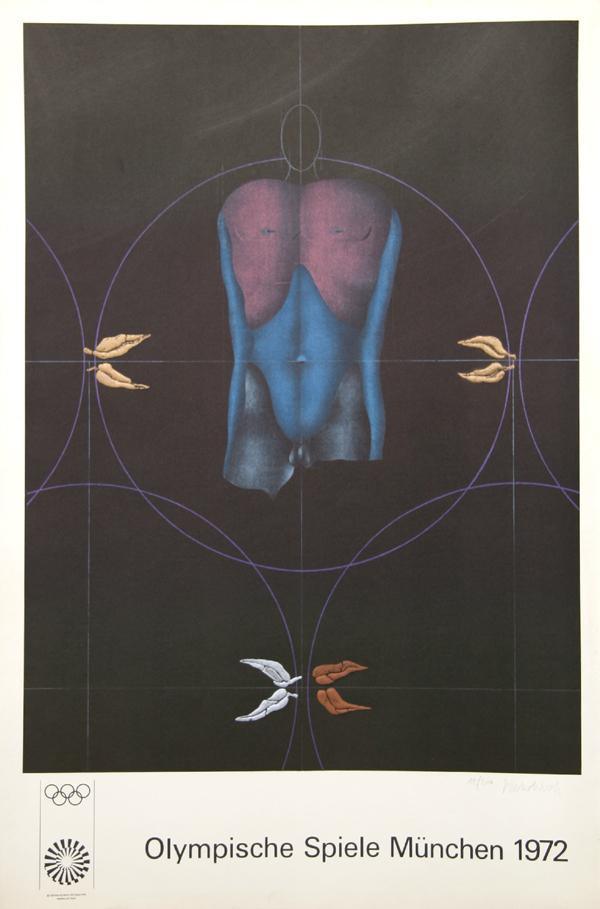 Olympische Spiele Muenchen Lithograph | Paul Wunderlich,{{product.type}}