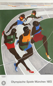 Olympische Spiele Muenchen (The Runners) Poster | Jacob Lawrence,{{product.type}}