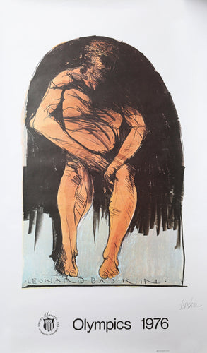 Olympus - The Athlete for the Olympics Poster | Leonard Baskin,{{product.type}}