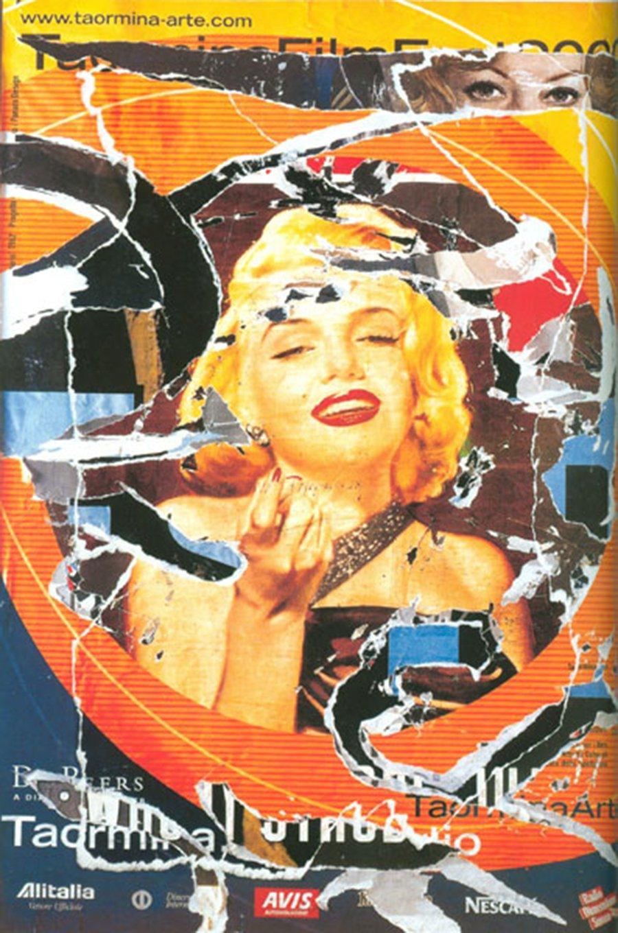 Omaggio a Marilyn (A Tribute to Marilyn) #2 Screenprint | Mimmo Rotella,{{product.type}}