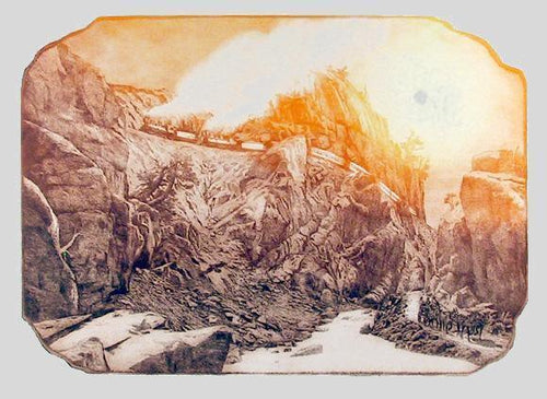On the Denver and Rio Grande Etching | Roy Purcell,{{product.type}}