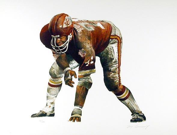 On the Line (Kansas City Chiefs) Lithograph | Merv Corning,{{product.type}}