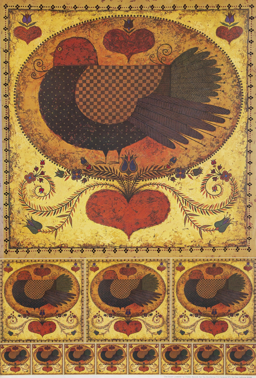 One Dozen Lovebirds Poster | Charles Wysocki,{{product.type}}