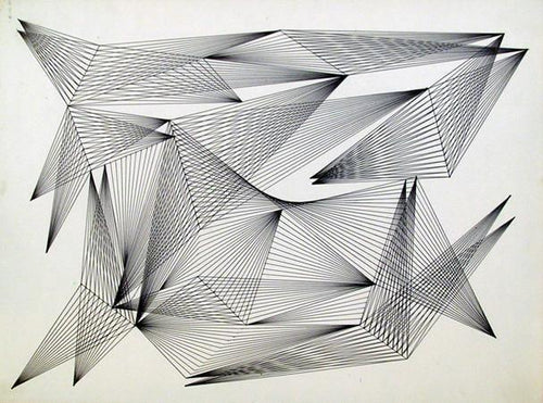 Op Art Lines I Ink | Unknown Artist,{{product.type}}