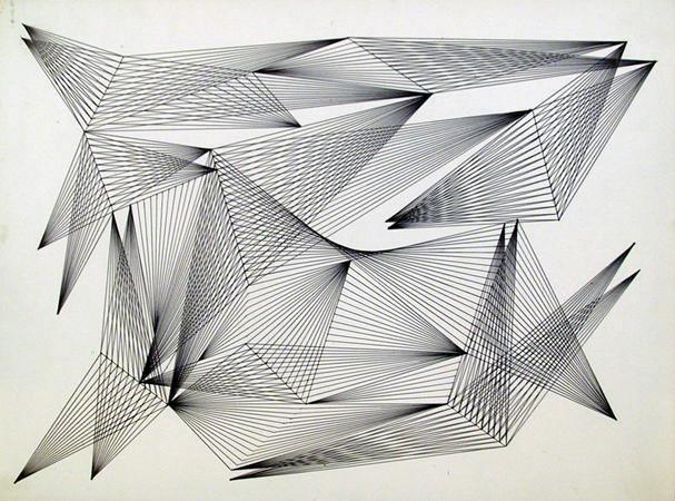 Op Art Lines I Ink | Unknown Artist,{{product.type}}