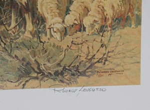 Open Range Encounter Lithograph | Robert Elmer Lougheed,{{product.type}}