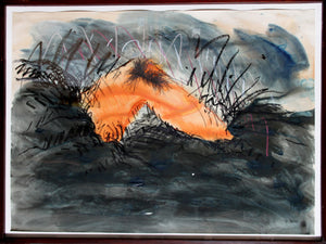 Orange Leg Landscape Mixed Media | Jody Pinto,{{product.type}}