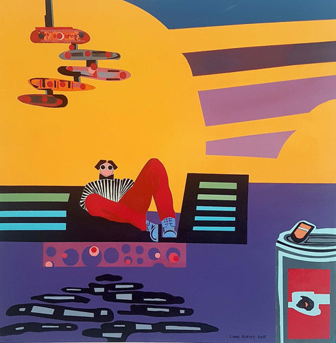 Orange Light - Purple Heat Acrylic | Lorik Aveny,{{product.type}}