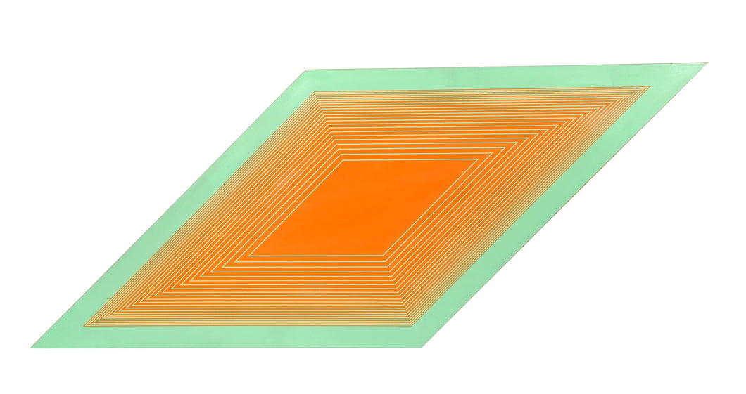 Orange on Green Rhombus from Volumes: Variable Screenprint | Richard Anuszkiewicz,{{product.type}}