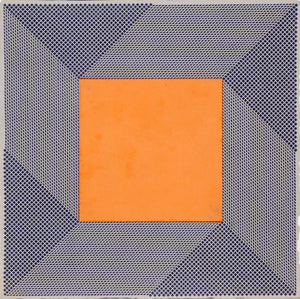 Orange Square Etching | Unknown Artist,{{product.type}}