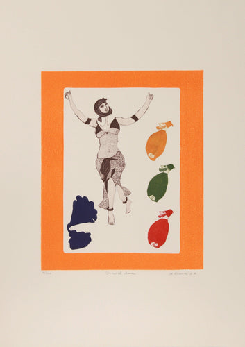 Oriental Dancer / Arabian Nights Etching | Mireille Kramer,{{product.type}}