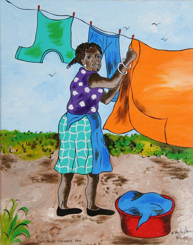 Out Door Laundry Day Acrylic | Isiah Nicholas,{{product.type}}